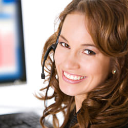 A basement waterproofing customer service specialist in Summerland scheduling an appointment.