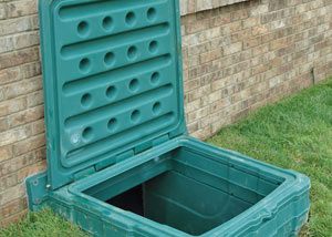 lockable crawl space access door installed in Santa Barbara