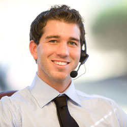 A home insurance customer service worker.