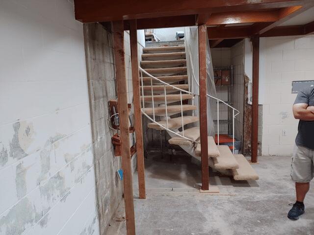 Some of the interior damage.