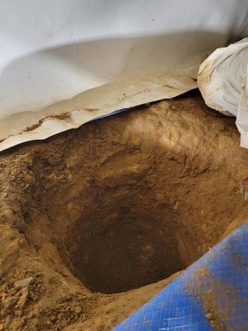 Excavation for Pumps.
