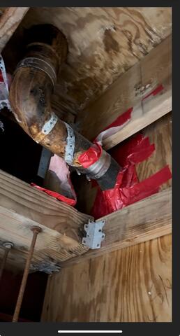 Plumbing and water stains