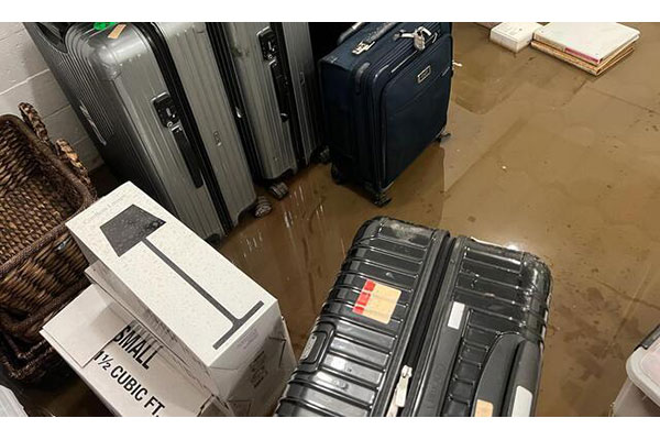 Basement Under Water Before