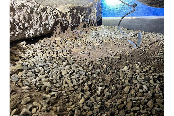 Crawlspace Drainage Matting Santa Barbara Ca Before