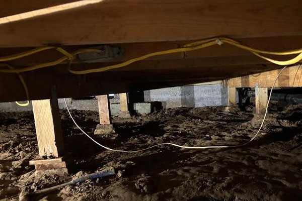 Crawlspace Waterproofing Before