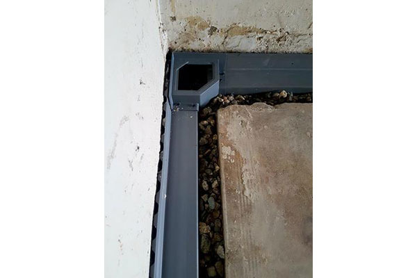 Water Guard Interior Drainage System Before